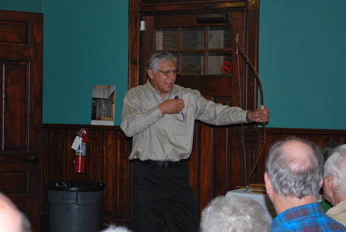 Mr. Phil Cross demonstrating a bow