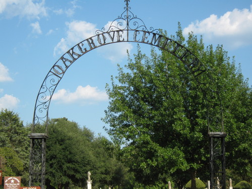 Oak Grove Cemetery - Detail of Gate