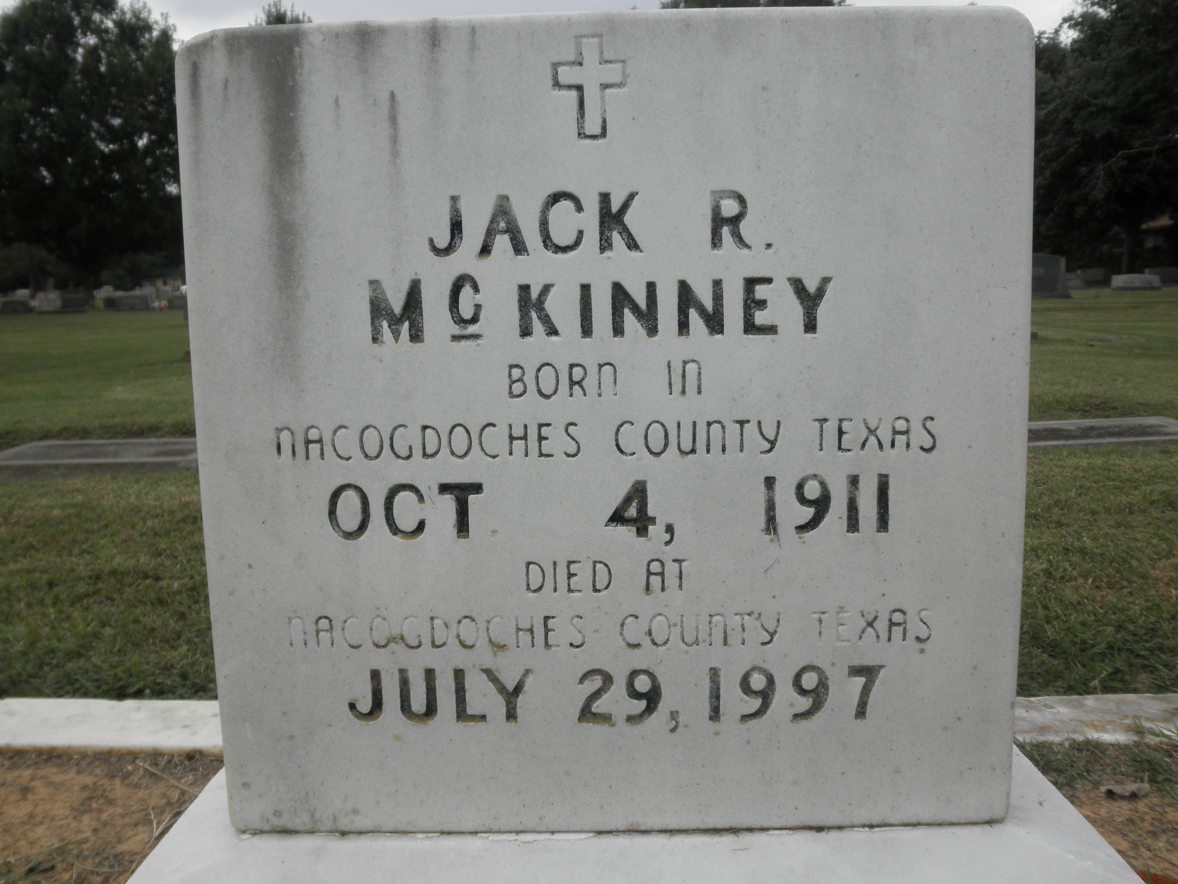 Jack McKinney Headstone
