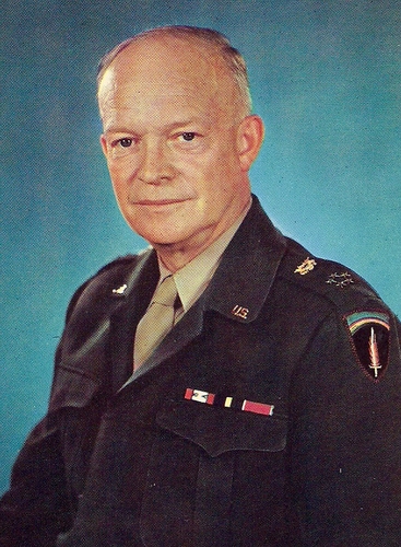 Photo of General of the Army Dwight D. Eisenhower who served in the Louisiana Maneuvers