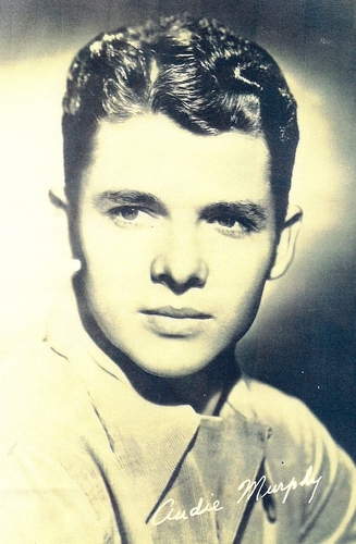 The authors Hollywood screen picture of a young Audie Murphy.