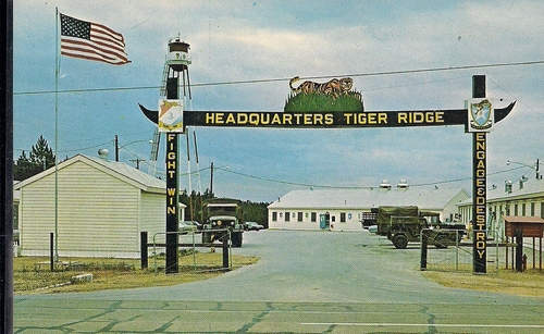 Headquarters of Tiger Ridge Cantonment Area located on Peason Ridge Military Reservation. (Rickey Robertson Collection)