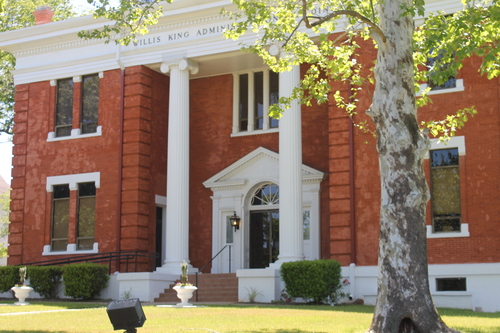 The Willis King Administration Building was originally the Old Carnegie Library built in 1910.