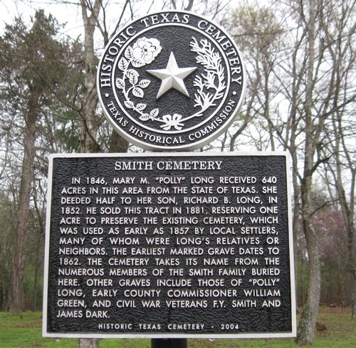 State Marker Smith Cemetery