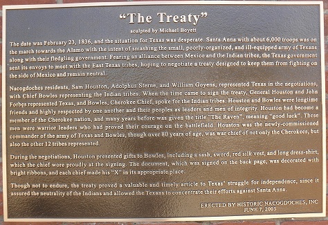 "the treaty" plaque