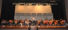 Ryan Ross conducted the high school orchestra at last fall’s Regions 4 and 21 clinic and concert at Longview High School.