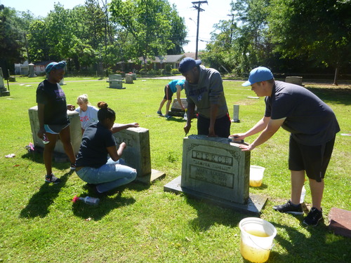 Cemetery Cleaning May 2017 - 1