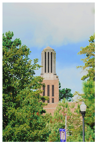 bell tower of Griffith Fine Arts Building
