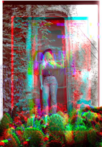 a work by graduate art student Jessica Gryder to be featured in the art exhibition "Anaglyph: The Collision" Nov. 15 through 19