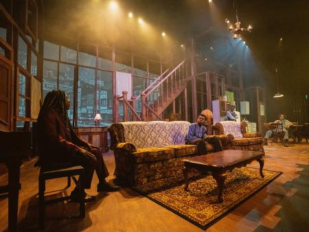 August Wilson’s award-winning “The Piano Lesson” was the first play presented in the new Flex Theatre. The intimate setting brings audience members closer to the stage, giving patrons a feeling of being part of the performance. Photo by Lizeth Garcia