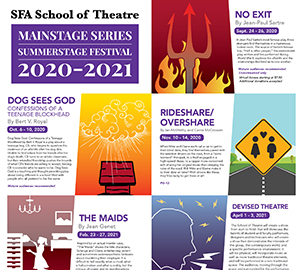 collage of various School of Theatre productions
