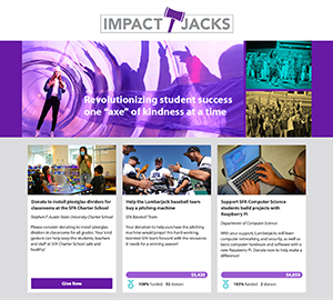 image of the Impact Jacks crowdfunding page