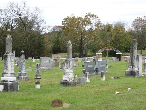 Many obelisks, native stone, and Woodmen of the World markers speak to the historical relevance of the Mixon Cemetery.