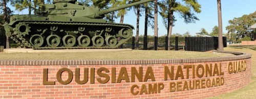 Camp Beauregard Front Gate Entrance today (Courtesy La National Guard Camp Beauregard)