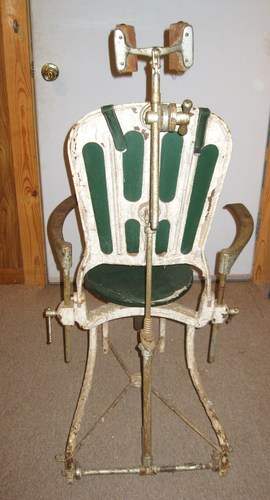 Back of dental chair, Rusk State Hospital.