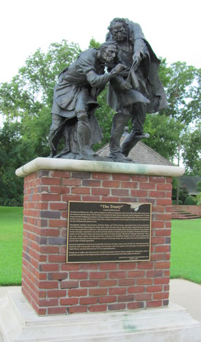 700 E. Main - Houston and Bowles Statue 