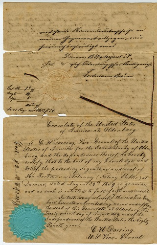 Joseph von der Hoya land grant