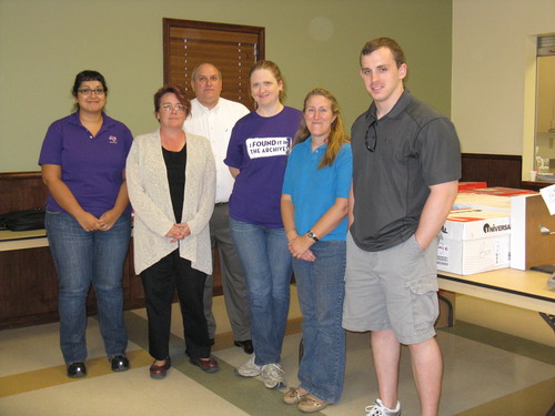Laura Blackburn, Dr. Kelley Snowden, Dr. Mark Barringer, Linda Reynolds, Dr. Perky Beisel and John Blanchette (L-R)