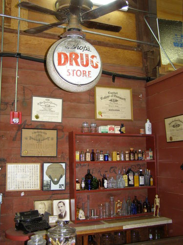 Contents of Bishop's Drug Store, owned by the late historian Eliza Bishop's parents, is just one of the fascinating displays you'll see at the Houston County Museum.