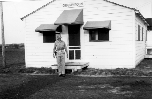 Orderly room for the US Army guards at the prisoner of war camp at Camp Polk, La. (Rickey Robertson Collection)