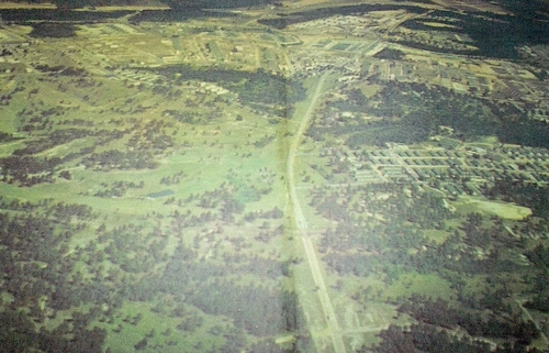 Aerial view of Fort Polk during the Vietnam War years. (Rickey Robertson Collection)