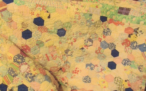 The first quilt Sylvia Evans Brown made for herself was this quilt made in 1942 while her husband was away in the war (Rickey Robertson Collection)
