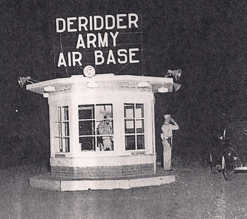 World War II entrance to DeRidder Army Air Force Base. (Rickey Robertson Collection)