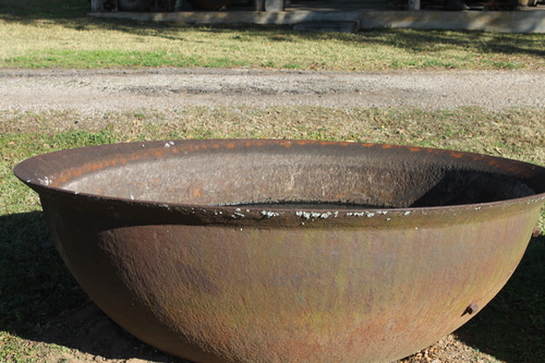 Suger Cane Bowl Moved Onto Property for Decoration