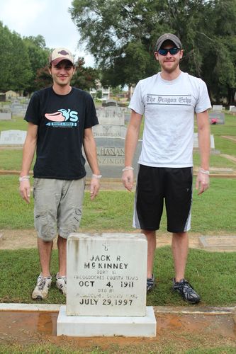 Jack McKinney Gravestone After Cleaning