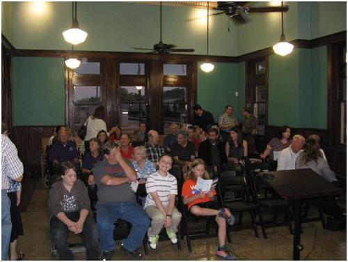 One of the waiting rooms, just before Dr. Abernethy's speech