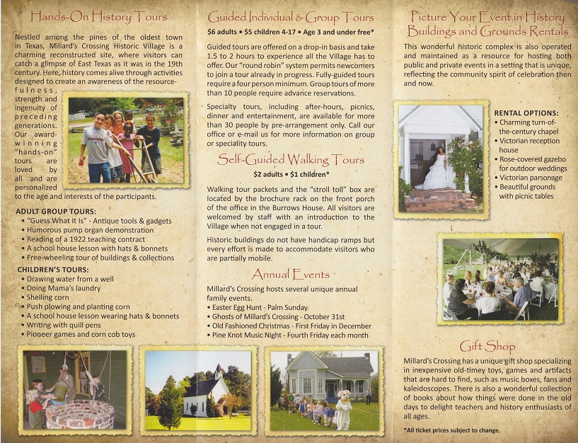 Millard's Crossing Brochure pg 2