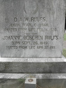 Rulfs' Headstone