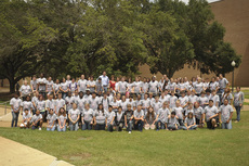 Area seventh- and eighth-grade students and teachers attending SFA’s iMAS (Investigations in Mathematics and Science) Academy