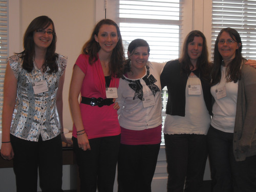 Cassandra Bennett, Misty Hurley, Kaitlin Wieseman, Carolyn Whitsitt, and Carolyn White - student attendees