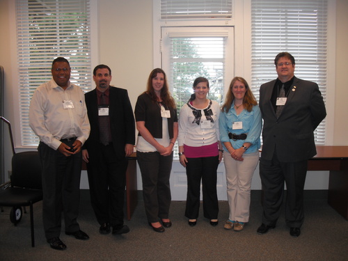 Herman Wright Jr., Dr. Paul Sandul, Carolyn Whitsitt, Kaitlin Wieseman, Dr. Perky Beisel, and Dr. Scott Sosebee - session presenters at meeting