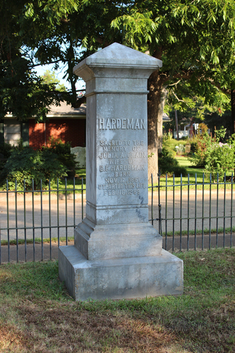 Hardeman Gravestone after cleaning 7-15-16 (taken 7-22-16)