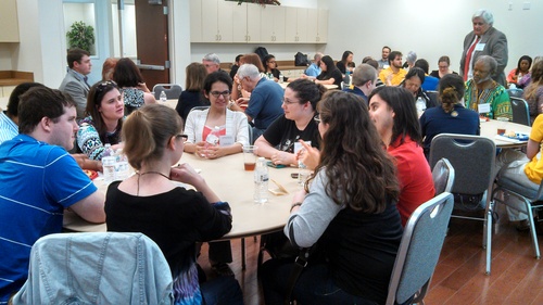 At the luncheon - a really great day.