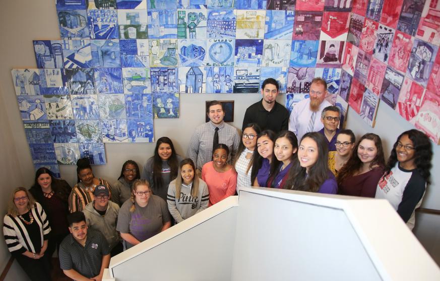 Stephen F. Austin State University faculty members and students from the School of Social Work and the Department of Languages, Cultures and Communication
