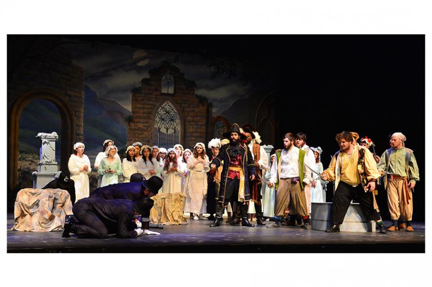 scene from "The Pirates of Penzance"