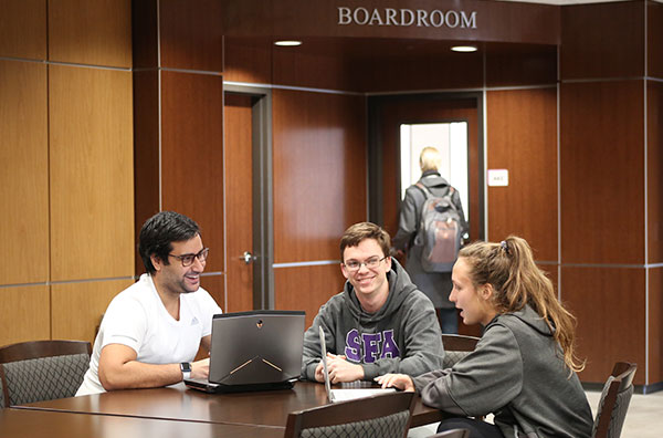 Students in the college of business