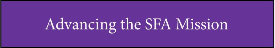Advancing the SFA Mission graphic