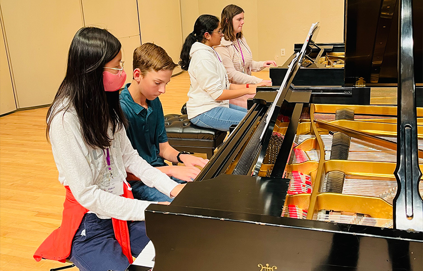 Piano camp attendees