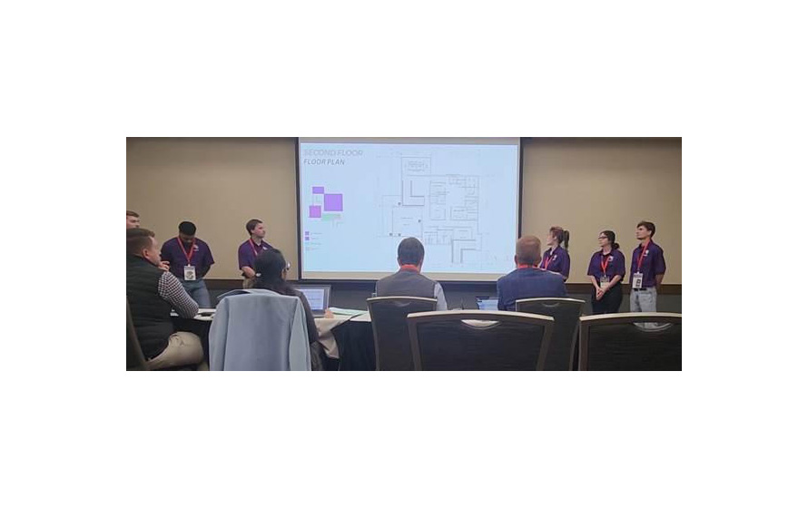 Construction Management students at a TEXO competition