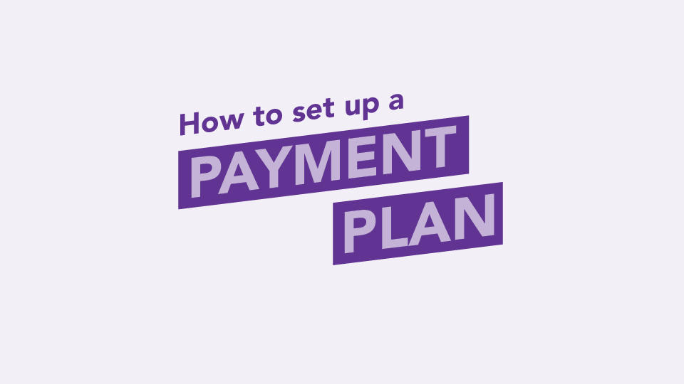 How to set up a payment plan