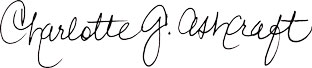 Charlotte Ashcraft signature