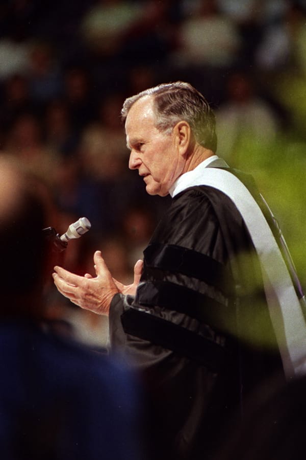 Bush speaks at SFA Commencement