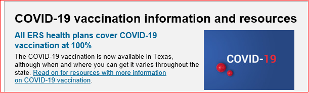 ERS COVID-19 vaccination information and resources