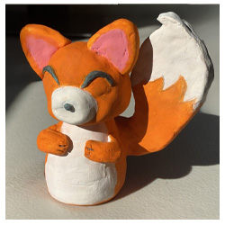 Fox sculpture