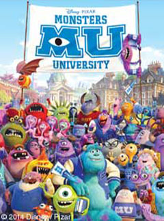 Poster for the movie Monsters University