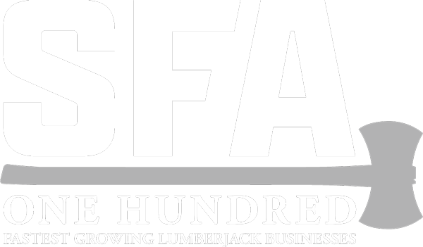 SFA One Hundred graphic with axe